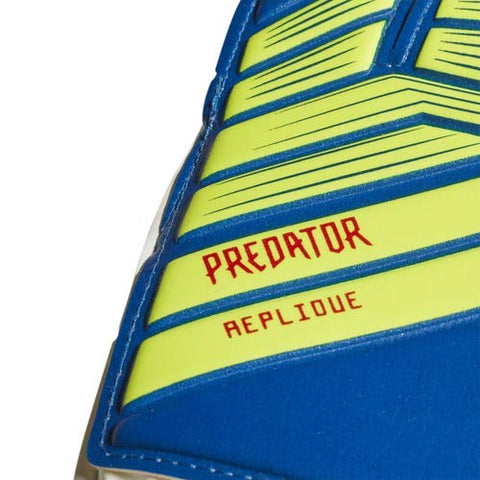 Image of adidas Predatorator Top Training Goalkeeper Gloves, Football Blue/Bold Blue/Solar Yellow, Size 11