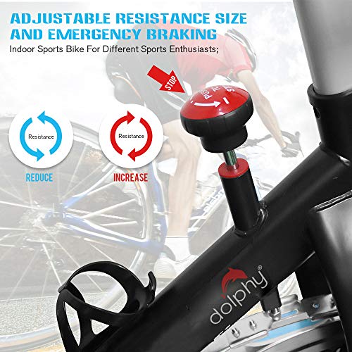kinderfahrrad dolfy DOLPHY Acrylonitrile Butadiene Styrene Exercise Spin Bike, Red & Black