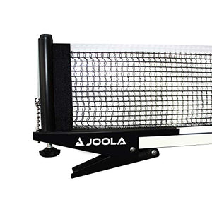 JOOLA Premium Inside Table Tennis Net and Post Set - Portable and Easy Setup 72" Regulation Size Ping Pong Spring Clamp Net