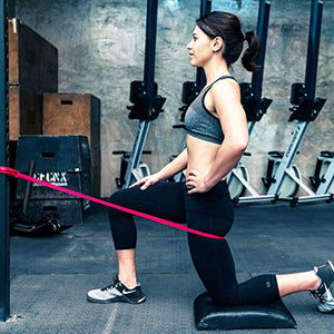 Bahu Premium Pull up Assist Resistance Bands with Carry Bag for Exercise| Gym | Best for Power Workout-Yoga Stretch Mobility for Men and Women (Red )