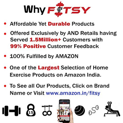 Image of FITSY Adjustable Dumbbell Set - 15 kg PVC Dumbbell and Rod Set for Home Gym Workout with Extension Barbell Rod [AR-2692]