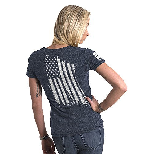 Nine Line Women's America T-Shirt, Navy, X-Large
