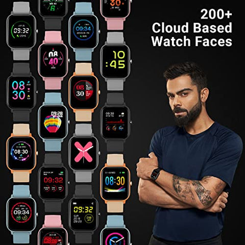 Image of Fire-Boltt SpO2 Full Touch 1.4 inch Smart Watch 400 Nits Peak Brightness Metal Body 8 Days Battery Life with 24*7 Heart Rate monitoring IPX7 with Blood Oxygen, Fitness, Sports & Sleep Tracking (Black)