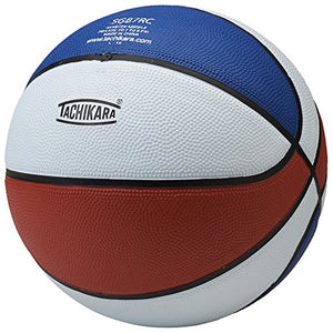 Tachikara SGB-6RC Rubber Basketball (Intermediate Size, Red, White & Blue)