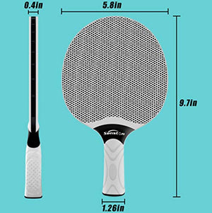 Senston Table Tennis Rackets Set,Professional Ping Pong Paddle Set for 4 Players, Composite Rubber Table Tennis Paddles, Indoor or Outdoor Games.