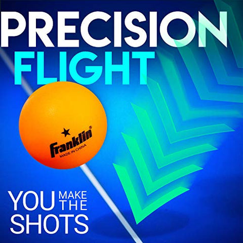 Image of Franklin Sports 1 Star Table Tennis Balls (Pack of 6), Orange, 40 mm