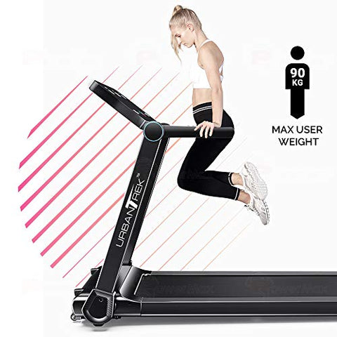Image of PowerMax Fitness TD-N1 (4HP) Motorised Treadmill for Home [Speed:12kmph, Max User Weight:90kg, Foldable, 12 Workout Programs, Spax App] Free Installation Assistance & Demo - 3 Year Motor Warranty