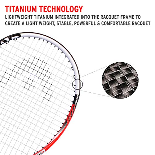 Titanium Trojan Rackets HEAD Titanium 3100 Strung Titanium Tennis Racquet