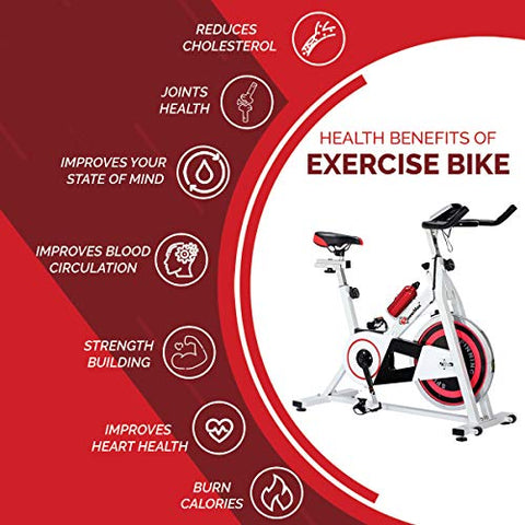 Powermax Fitness BS-140 Home Use Group Bike/Spin Bike(White)