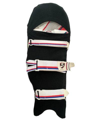 Image of Khel India Cricket Pads Colored Covers (Black)
