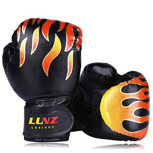 Kid Boxing Gloves Child Punching Gloves Punch Bag Fight Sparring Training, 5oz for 3 to 10 YR /Black