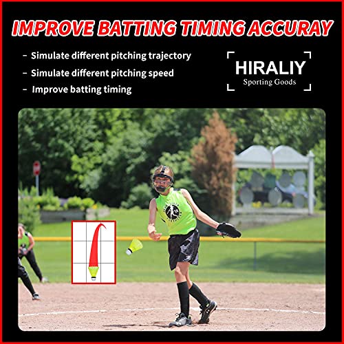 HIRALIY 24 Pack Nylon Badminton Shuttlecocks Birdies, Baseball/Softball Batting Training High Speed Badminton Balls with Stable & Durable, Ideal Hitting Practice for Youth Players Indoor and Outdoor