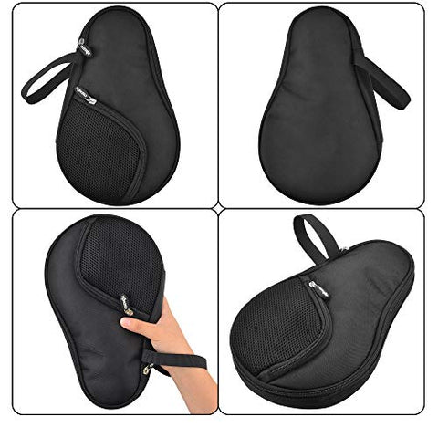 Image of CM Table Tennis Racket Case Cover Ping Pong Paddle Carry Bag with Ball Storage Pocket, for 2 Paddles