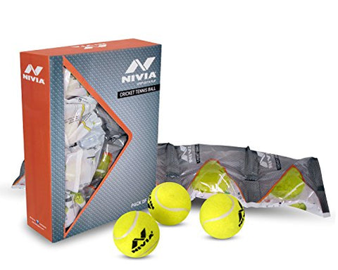 Image of Nivia Light Weight Rubber Tennis Ball, Standard, (Yellow)