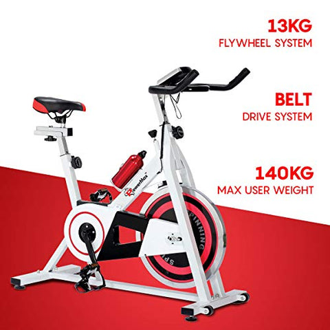 Image of Powermax Fitness BS-140 Home Use Group Bike/Spin Bike(White)