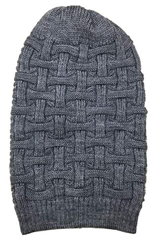 Gajraj Men's and Women's Knitted Beanie Cap (Light Grey, Free Size)