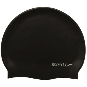 Speedo Silicon Flat Swimcap (Black)