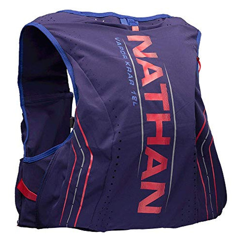 Image of Nathan Men’s Hydration Pack/Running Vest - VaporKrar 2.0-12L Capacity with 1.6 L Water Bladder, Hydration Backpack - Running, Marathon, Hiking, Outdoors, Cycling and More