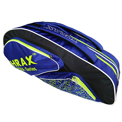 Image of Thrax Astra Series Badminton Kit Bag (Black Blue and Lime)