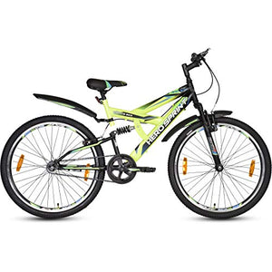 Hero Sprint Next 26T Single Speed Cycle, 17" Frame (Black/Green)