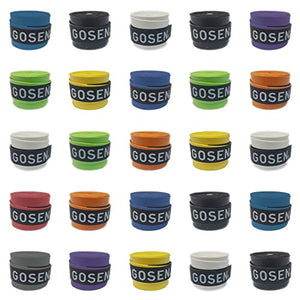 GOSEN OG106 Super Tacky Grips (Multicolour) - Set of 25.