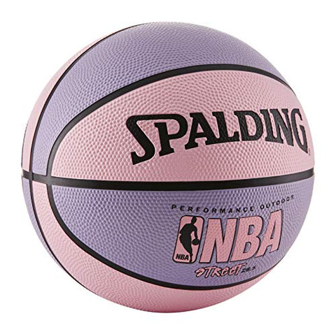 Image of Spalding NBA Street Outdoor Rubber Basketball (Size: 6, Pink)