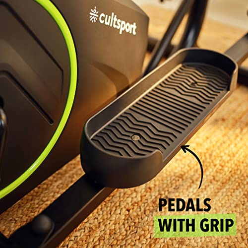 Cultsport smartcross b1 Bluetooth Enabled Elliptical Cross Trainer, Max Weight: 120kg, Free at Home Installation, Trainer Led Sessions by Cultsport