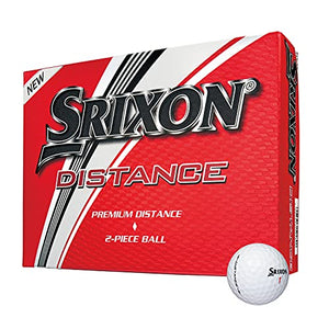 Srixon 2019 Distance Soft Golf Balls Pack of 12 Balls (White)