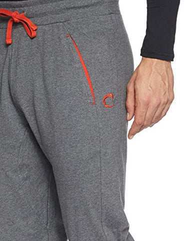 Image of Chromozome Men's Slim Fit Trackpants (S7673_Medium_Charcoal_Charcoal_Medium)