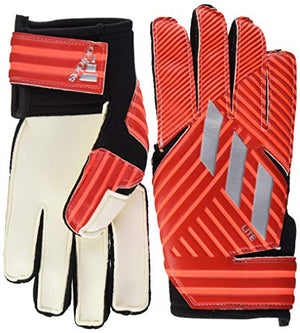 adidas Adult Nemeziz Lite Soccer Goalkeeper Gloves , Active Red/Silver Metallic/Solar Red , 12