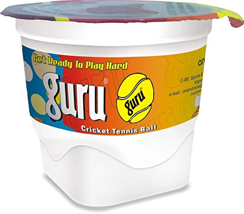 Guru Rubber Tennis Ball, Size Standard, (Maroon)
