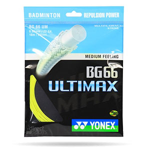 Yonex BG 66 Ultimax Nylon Badminton String, Senior (Yellow)