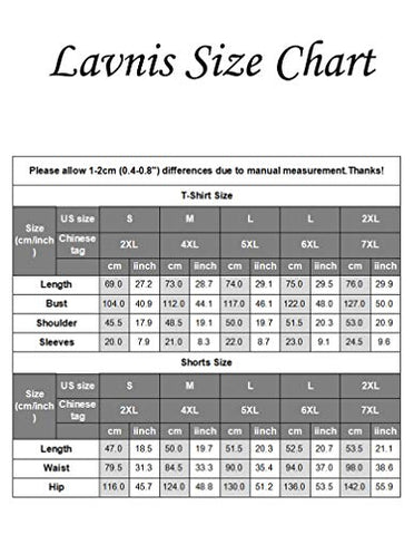 Image of Lavnis Men's Casual Tracksuit Short Sleeve Running Jogging Athletic Sports T-Shirts and Shorts Suit Set Red S