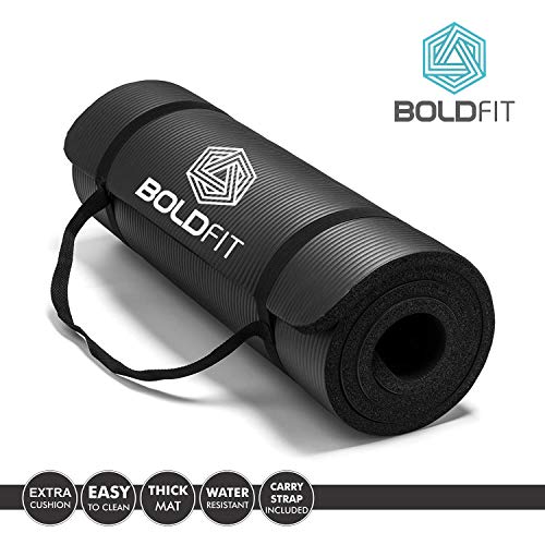 1/2-Inch Extra Thick High Density Anti-Tear Exercise Yoga Mat and