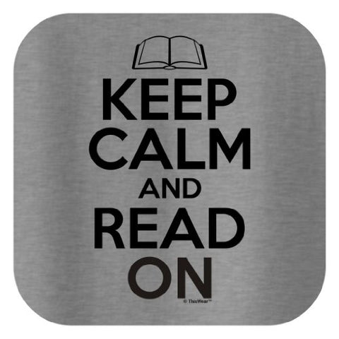 Image of Keep Calm and Read On Ladies T-Shirt 3XL Sport Gray