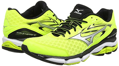 Mizuno Men R613B53 Wave Inspire 12 Yellow/Silver/Black Running Shoes-6 UK/India (39 EU) (J1GC164407)