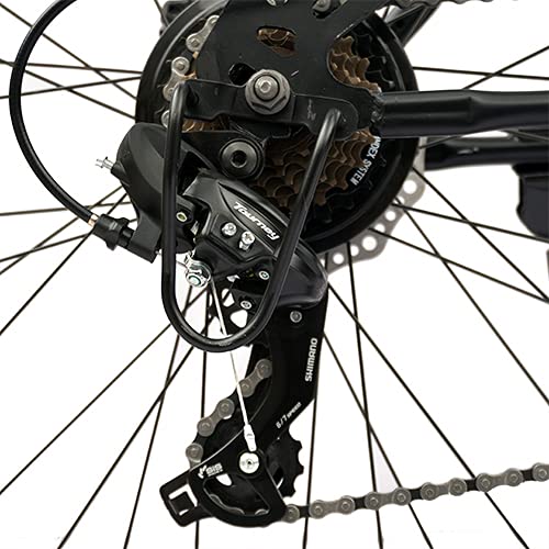 CRADIAC 29 MTB Shimano Unisex 18.00 Inch Frame 7 Gear Xplorer Mountain Bike (Black)