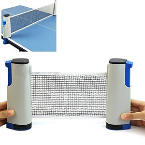 Vinto King Fitness Innovative Retractable Table-Tennis Net With Adjustable Length And Push Clamps (Multicolor)