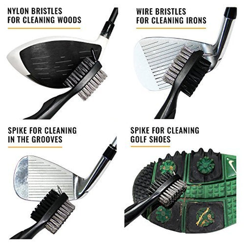 Image of Golf Brush Club Groove Cleaner (Black)