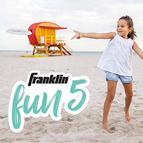 Image of Franklin Sports Fun 5 Combo Set - Badminton - Volleyball - Ring Toss - Flip Toss - Flying Disc