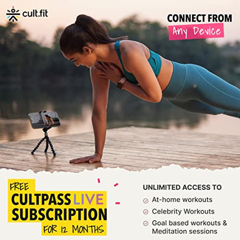 Image of Cultsport smartcross b1 Bluetooth Enabled Elliptical Cross Trainer, Max Weight: 120kg, Free at Home Installation, Trainer Led Sessions by Cultsport