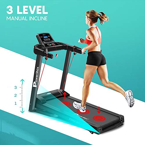 PowerMax Fitness TDM-99 2HP (4HP Peak) Motorized Treadmill with Free Installation Assistance, Home Use & Automatic Programs