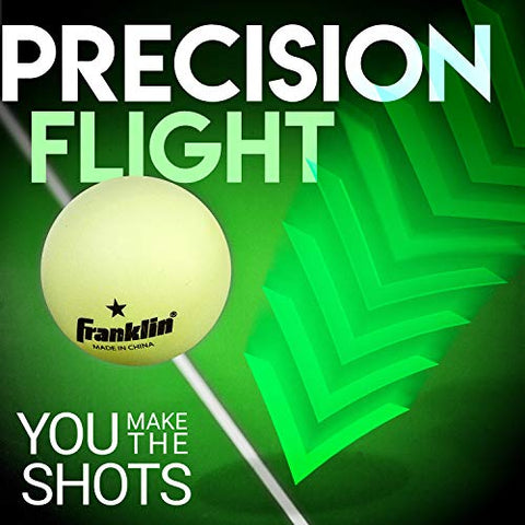 Image of Franklin Sports 1 Star GID Table Tennis Balls (Pack of 6), 40 mm