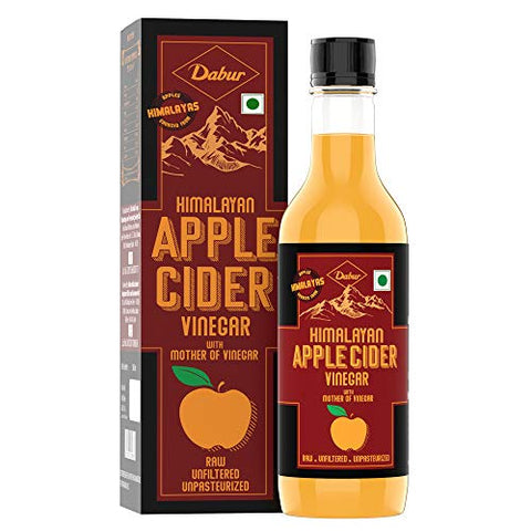 Image of Dabur Himalayan Apple Cider Vinegar with Mother of Vinegar | Raw , Unfiltered , Unpasteurized - 500 ml