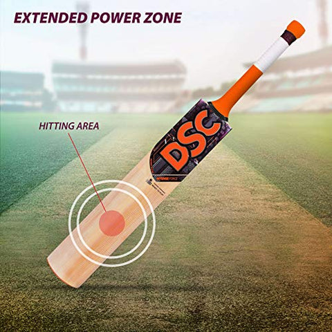Image of DSC Intense Force Kashmir Willow Cricket Bat for Leather Ball |Size-6 | Light Weight | Free Cover|