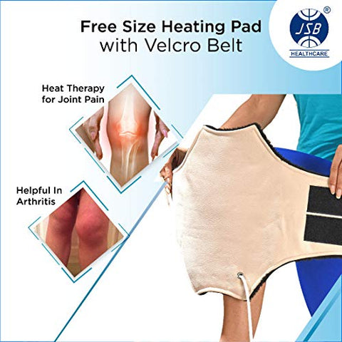 Image of JSB H11 Electric Heating Pad for Knee Pain Relief Orthopedic Heat Belt (Free Size)