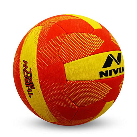 Image of Nivia Throw Ball, Size 5 (Yellow/Red)
