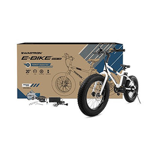 SWAGTRON Unisex EB-6 T Bandit Electric Bike 7-Speed Shimano SIS Shifting Built for Trail Riding 16