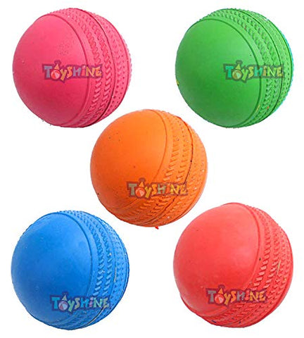 Image of Toyshine Cricket Rubber Balls for Cricket, Pack of 10, SSTP (Multicolour)