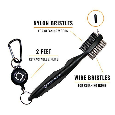 Image of Golf Brush Club Groove Cleaner (Black)